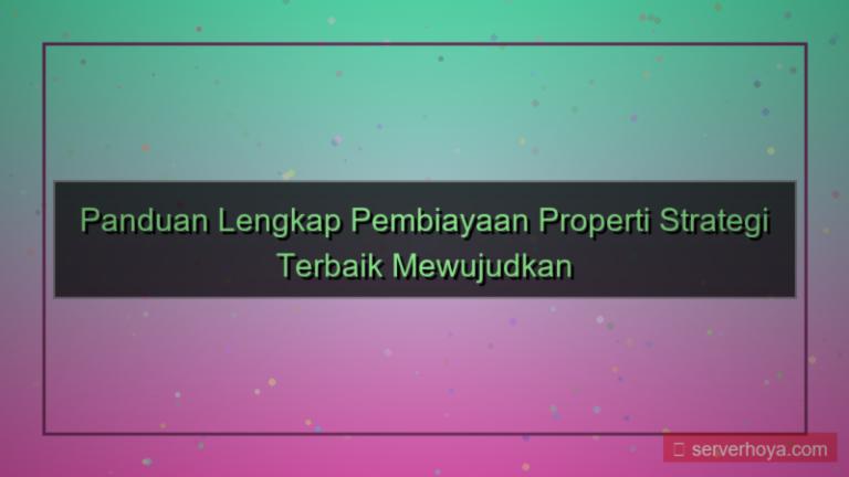 konten Pembiayaan properti