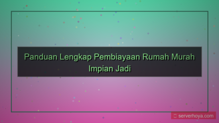 gambar Pembiayaan rumah murah