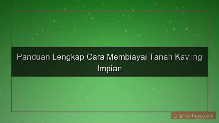 Pembiayaan tanah kavling
