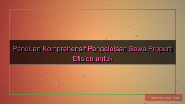 Pengelolaan sewa