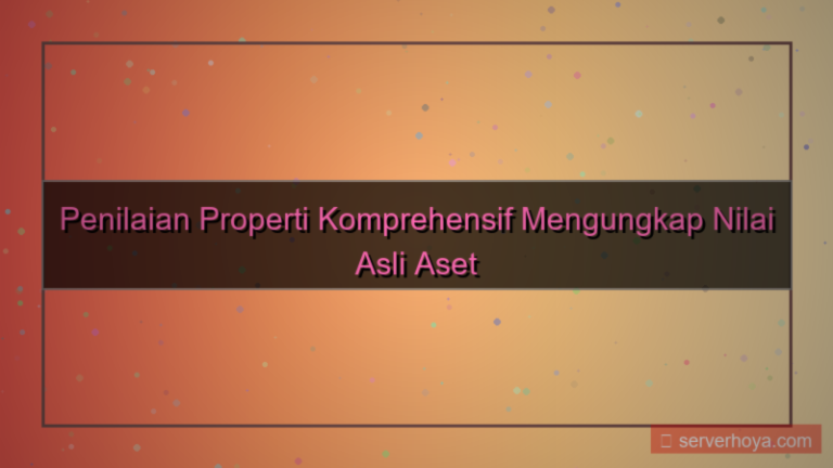 konten Penilaian properti