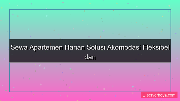 visual Penyewaan apartemen harian