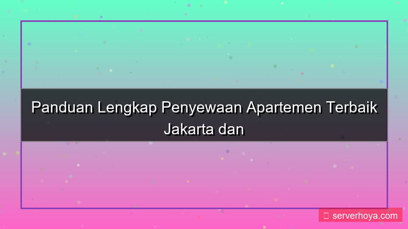 desain Penyewaan apartemen