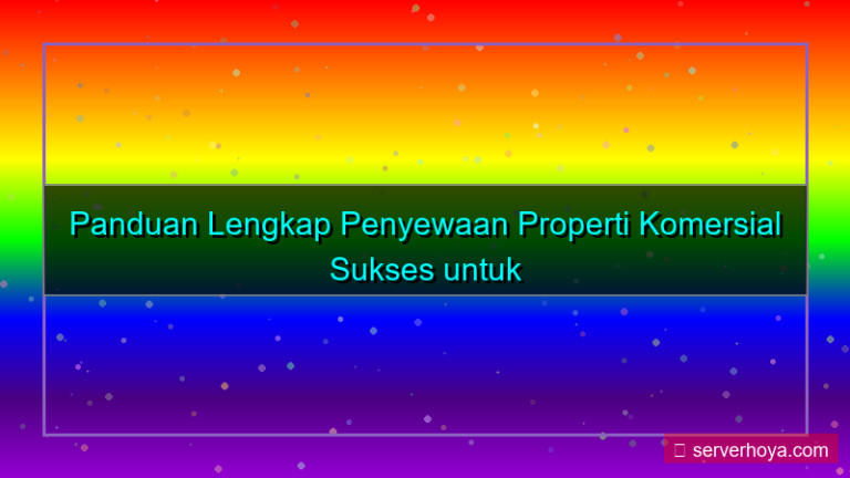 Penyewaan properti komersial
