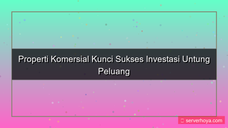 ilustrasi Properti komersial
