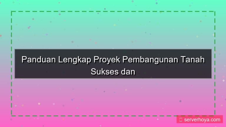 ilustrasi Proyek pembangunan tanah