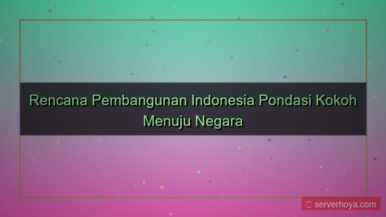 desain Rencana pembangunan