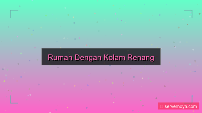 visual Rumah dengan kolam renang