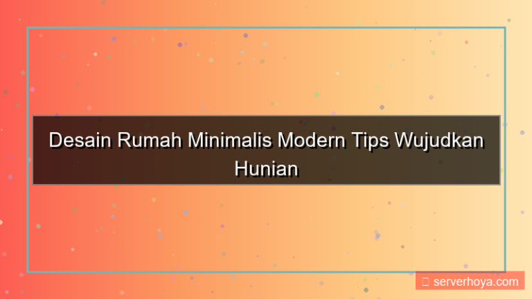 tampilan Rumah minimalis
