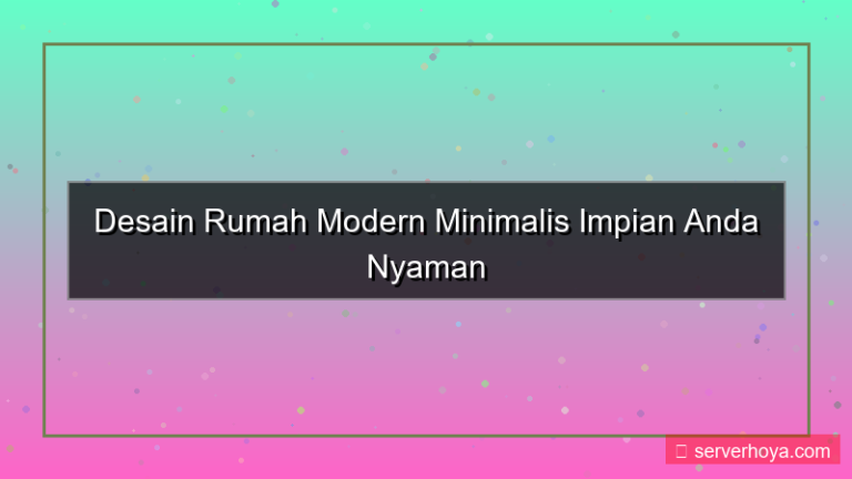 ilustrasi Rumah modern minimalis