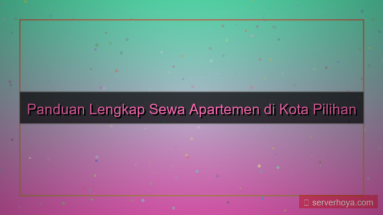 ilustrasi Sewa apartemen di kota