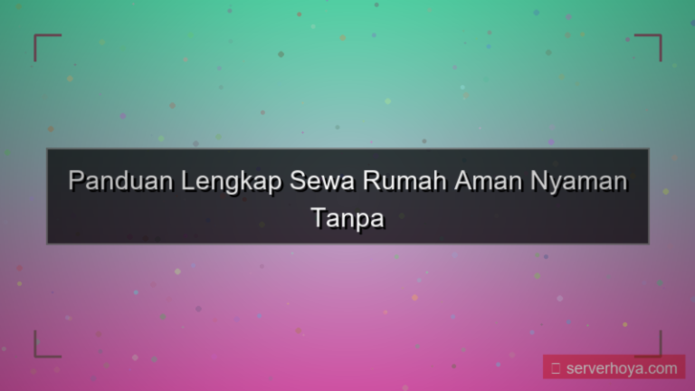 desain Sewa rumah