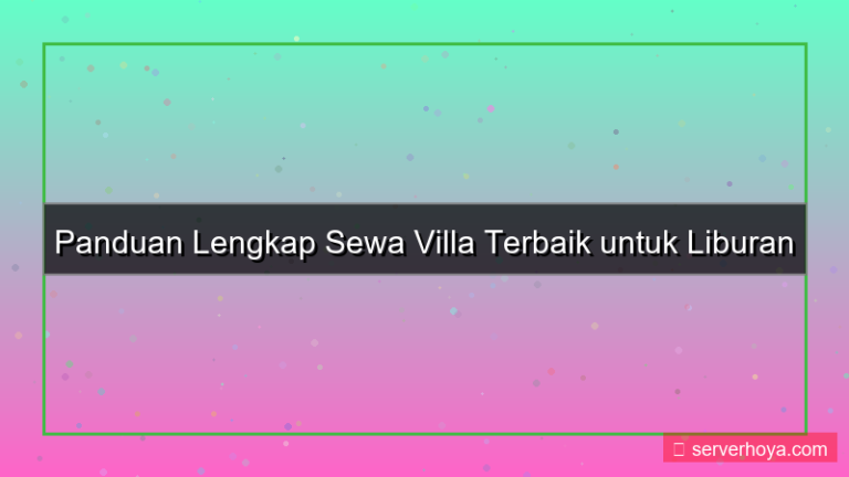 desain Sewa villa