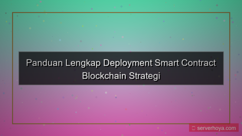 visual Smart contract deployment
