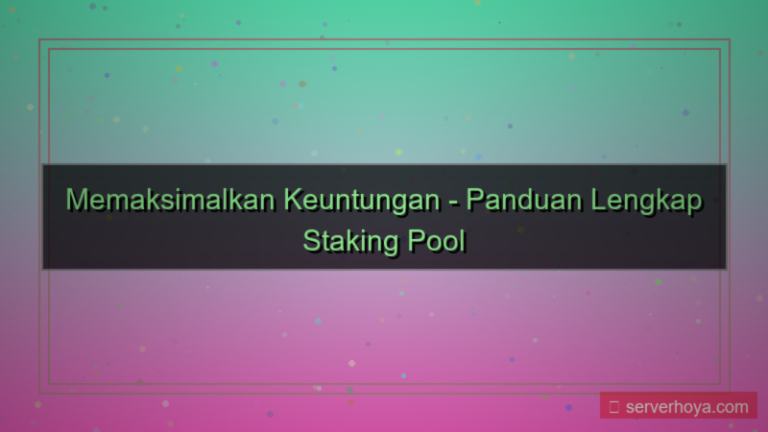 Staking pool rewards