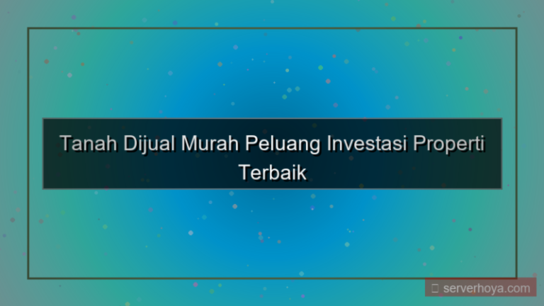 desain Tanah dijual murah