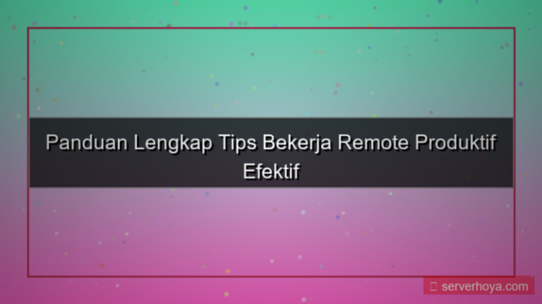 desain Tips bekerja remote