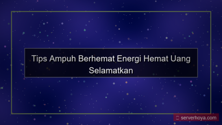 desain Tips berhemat energi