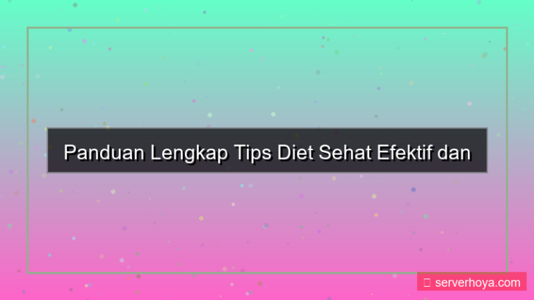 Tips diet sehat