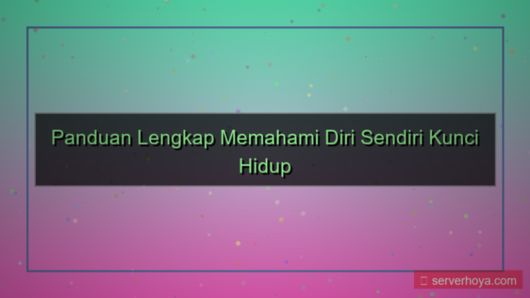 visual Tips memahami diri sendiri