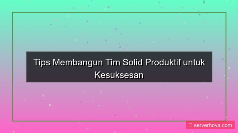 ilustrasi Tips membangun tim