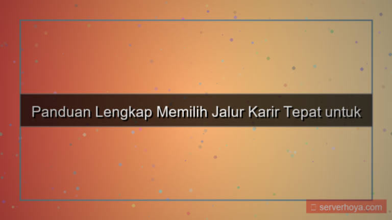 ilustrasi Tips memilih karir