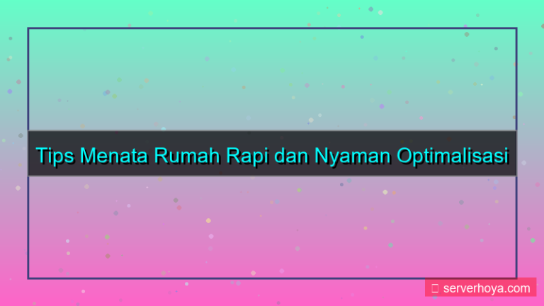 Tips menata rumah