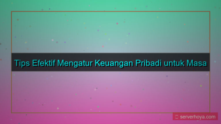 visual Tips mengatur keuangan