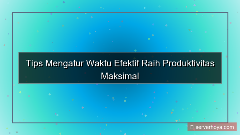 ilustrasi Tips mengatur waktu