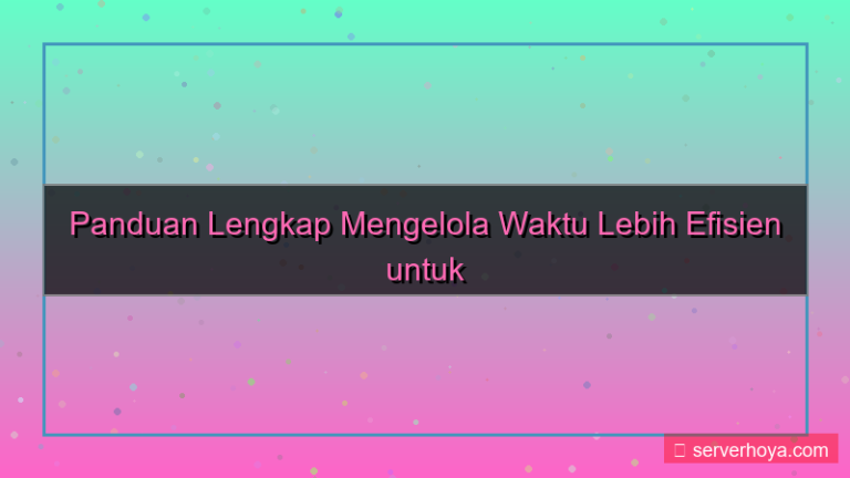 konten Tips mengatur waktu produktif