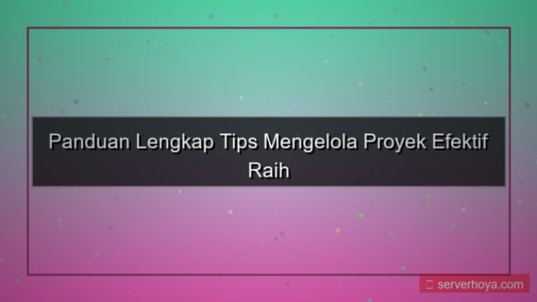 visual Tips mengelola proyek