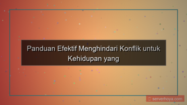 desain Tips menghindari konflik