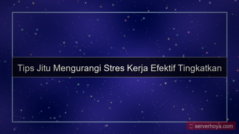 desain Tips mengurangi stres kerja