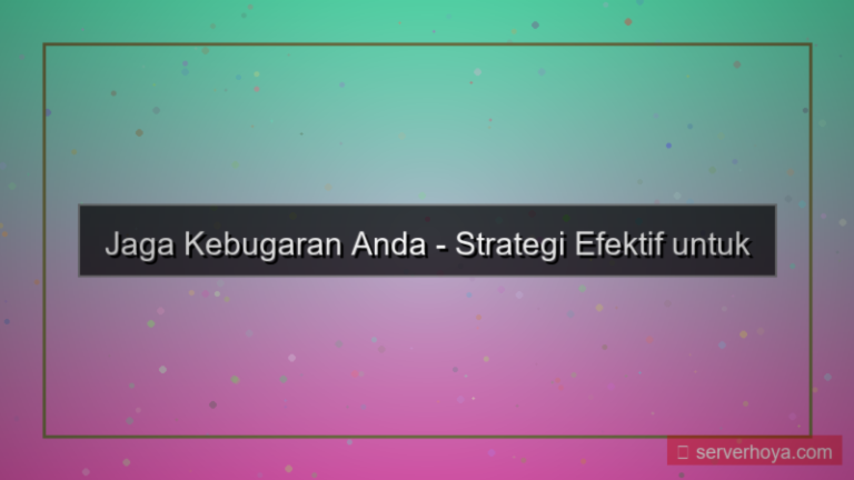 visual Tips menjaga kebugaran