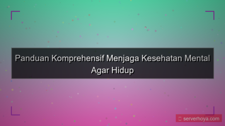 tampilan Tips menjaga kesehatan mental