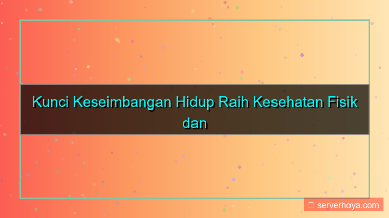 ilustrasi Tips menjaga keseimbangan