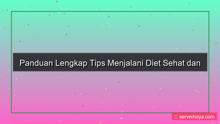 visual Tips menjalani diet