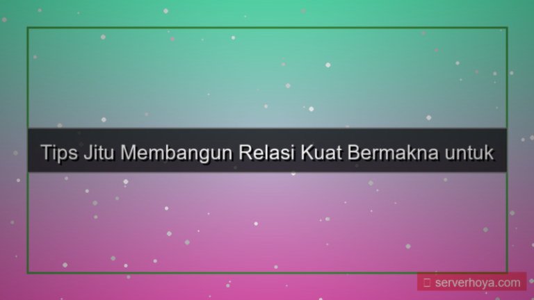 ilustrasi Tips menjalin relasi