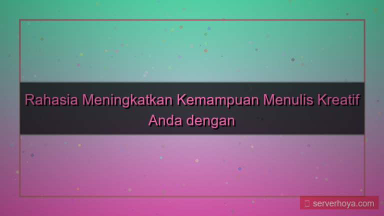 tampilan Tips menulis kreatif