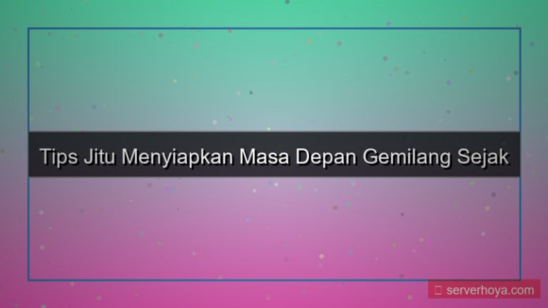 ilustrasi Tips menyiapkan masa depan