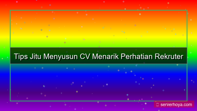 gambar Tips menyusun CV