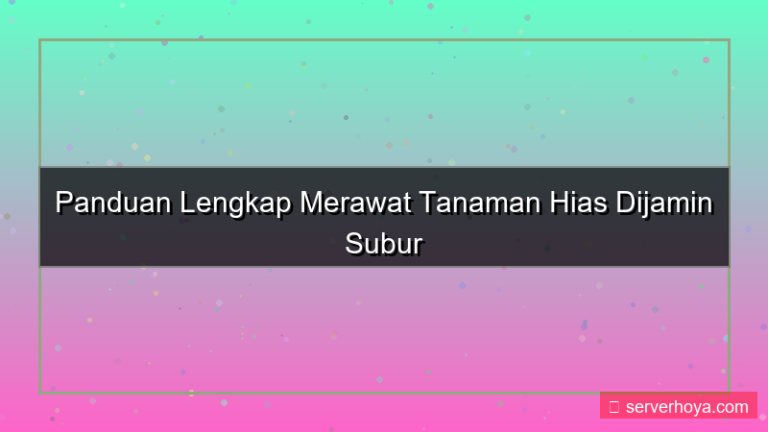 desain Tips merawat tanaman hias