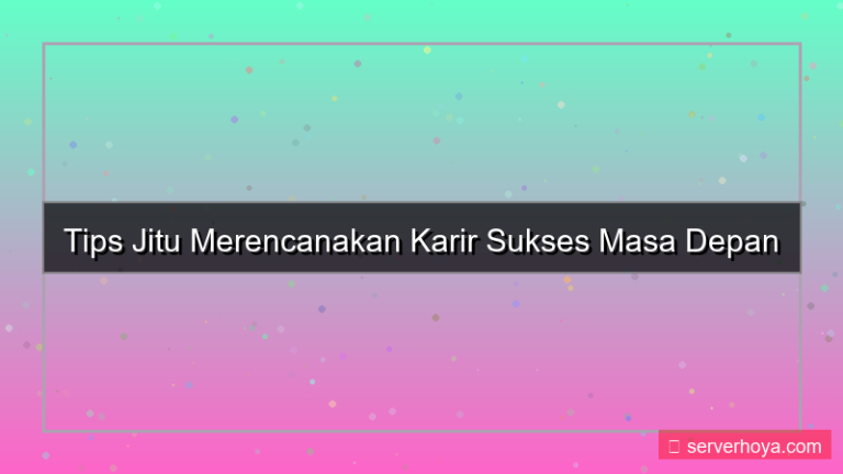 tampilan Tips merencanakan karir