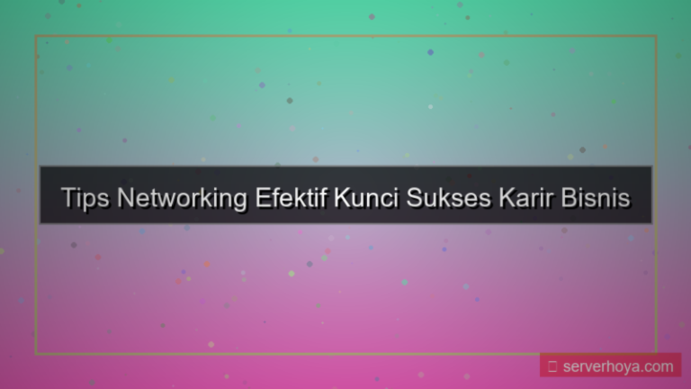 desain Tips networking efektif