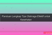 Tips olahraga efektif