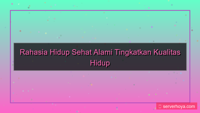 ilustrasi Tips sehat alami