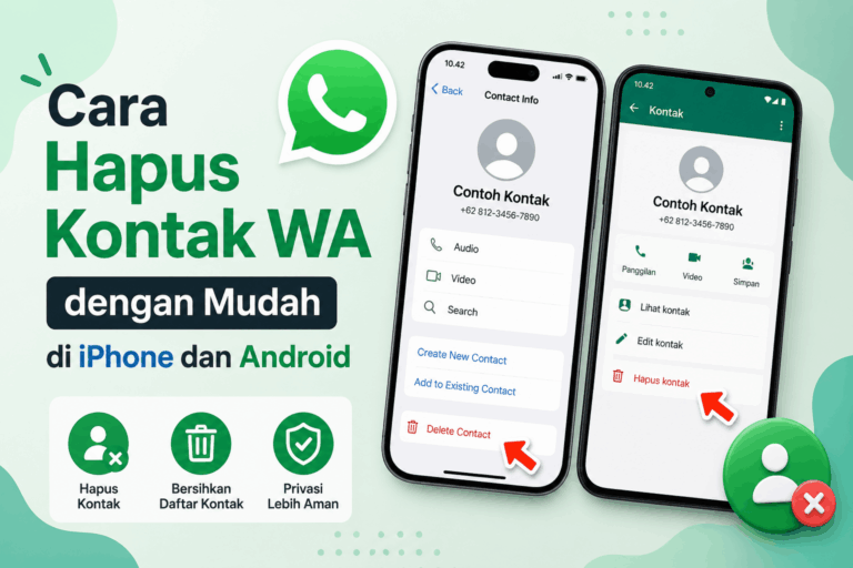 Cara Hapus Kontak WA dengan Mudah di iPhone dan Android