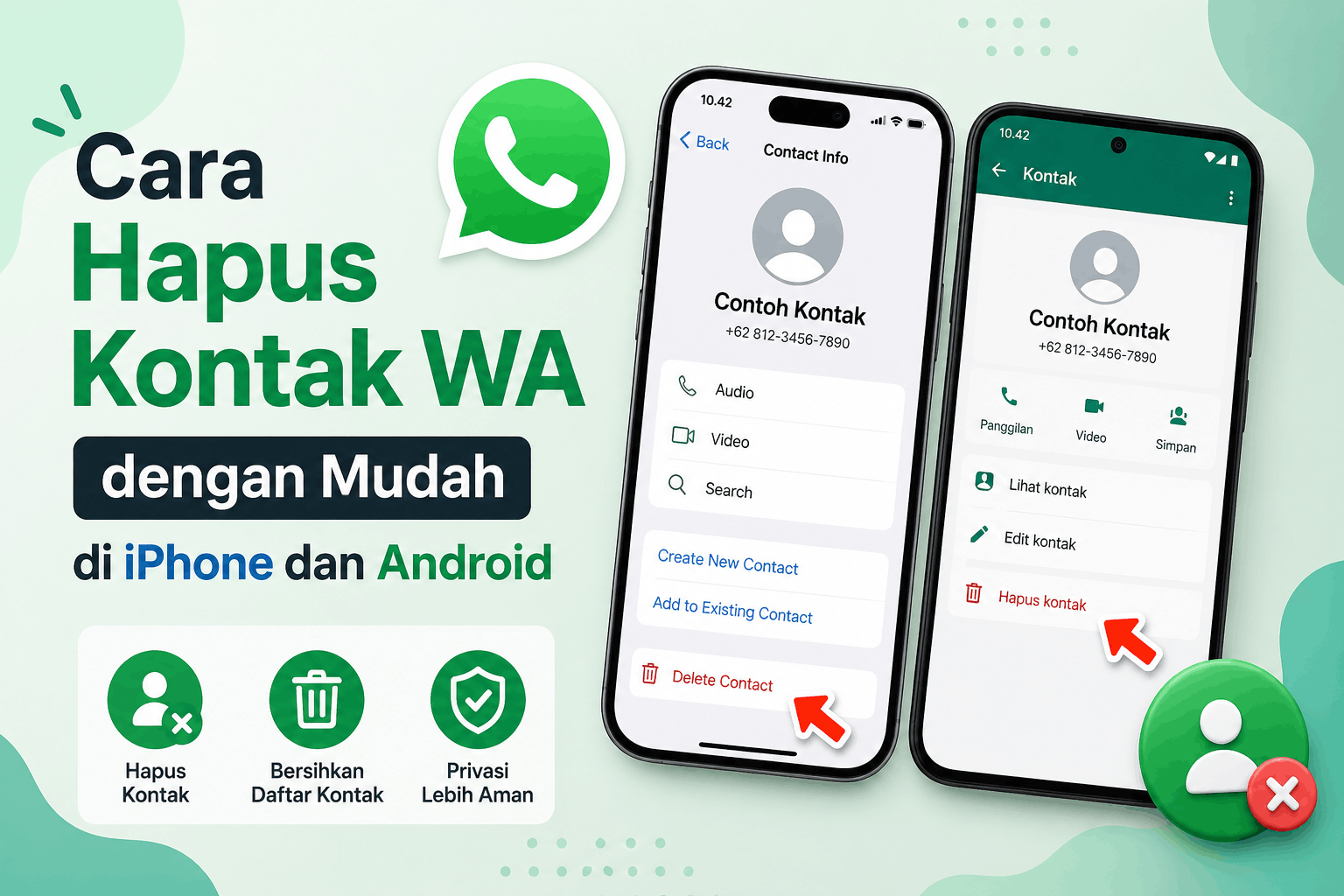 Cara Hapus Kontak WA dengan Mudah di iPhone dan Android