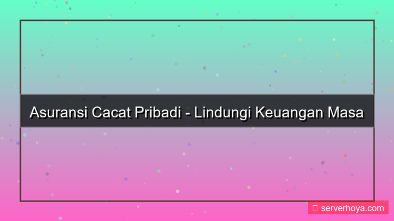 Asuransi cacat pribadi