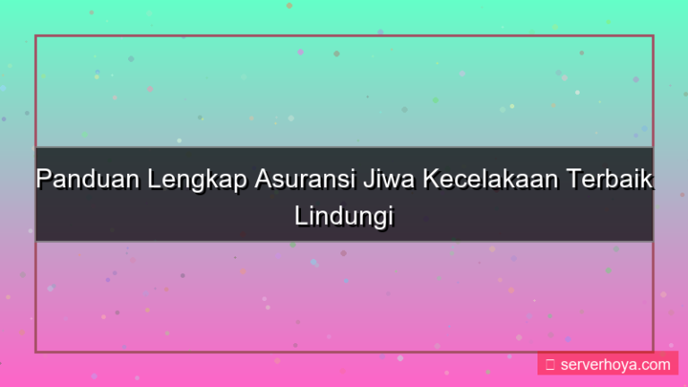 Asuransi jiwa kecelakaan